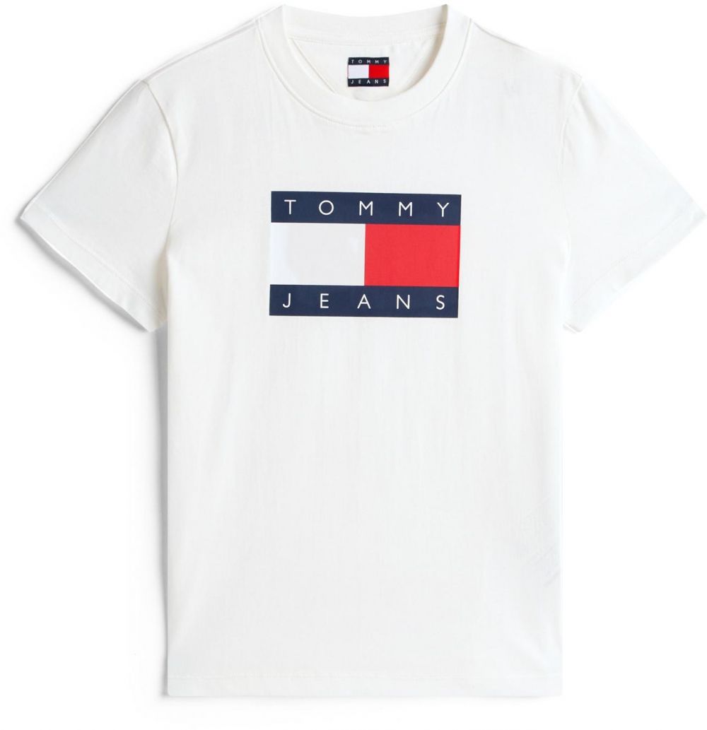 Tommy Jeans Tričko  námornícka modrá / červená / biela