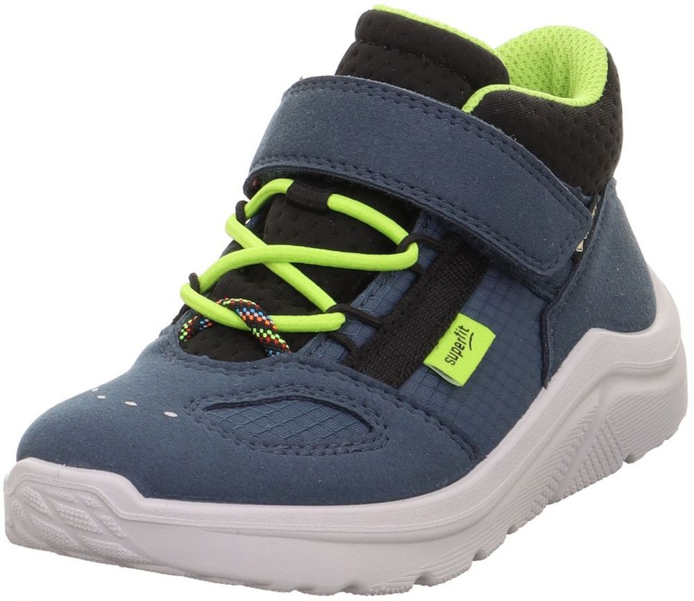 SUPERFIT Tenisky 'KICKS'  námornícka modrá / neónovo zelená / čierna