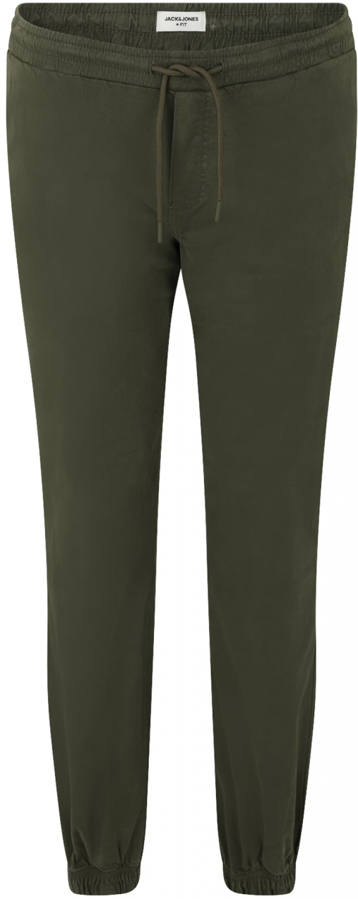Jack & Jones Plus Nohavice 'JPSTKANE'  olivová