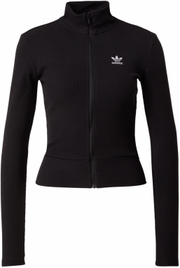 ADIDAS ORIGINALS Kardigán 'ESS'  čierna / biela