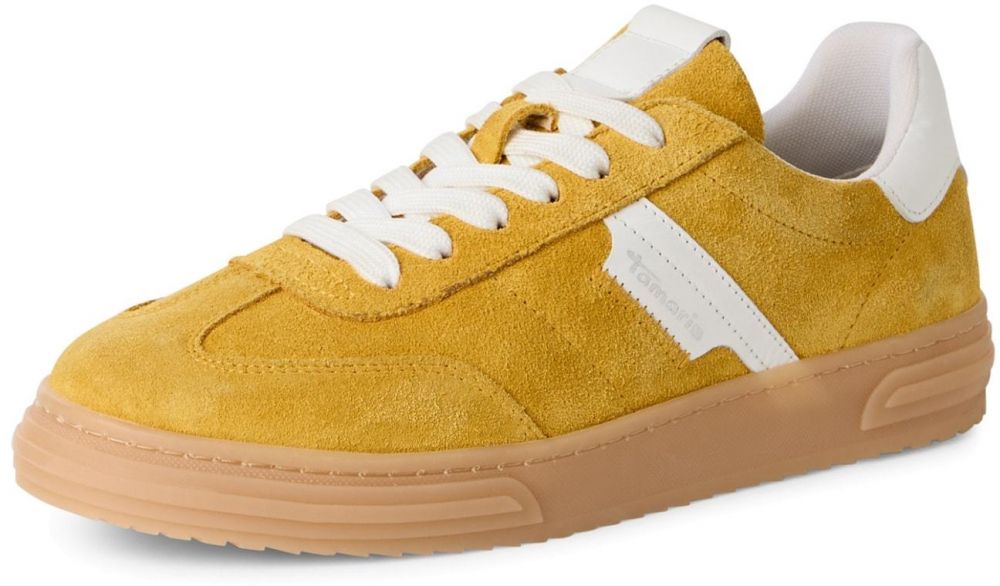 Tamaris Nízke tenisky  medová / biela