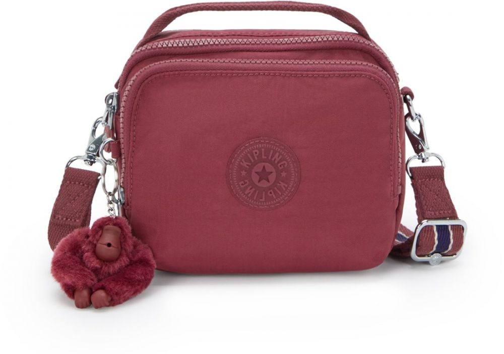 KIPLING Taška cez rameno 'Cahir'  tmavočervená