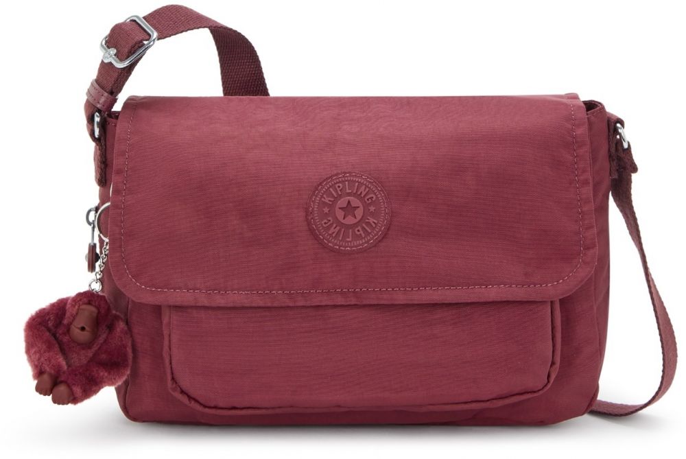 KIPLING Taška cez rameno 'Dalma'  tmavočervená