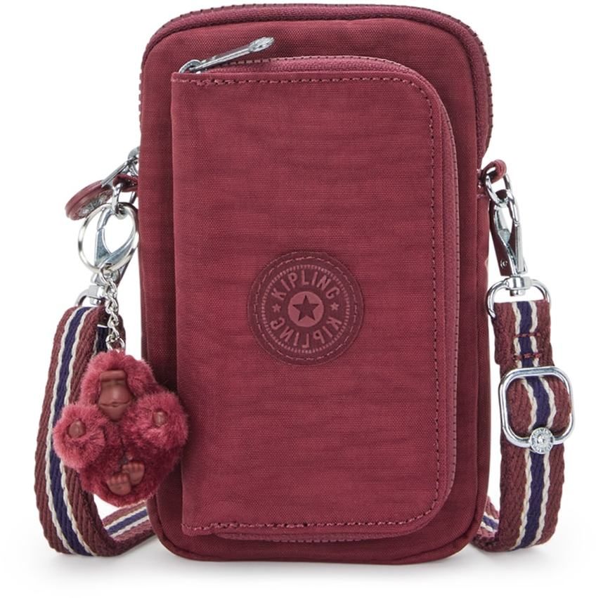 KIPLING Taška cez rameno 'Telmo'  tmavočervená