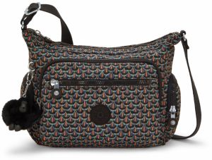 KIPLING Taška cez rameno 'Gabbie'  svetlomodrá / antracitová / oranžová / čierna