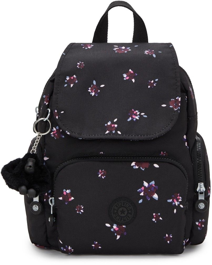 KIPLING Batoh 'City Zip Mini'  modrá / fialová / čierna / biela