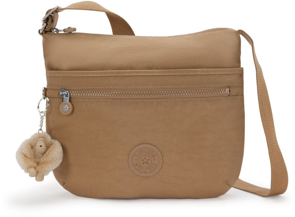 KIPLING Taška cez rameno 'Arto'  sivobéžová