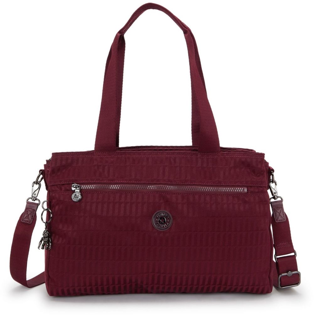 KIPLING Taška na notebook 'Elysia Work S'  tmavočervená