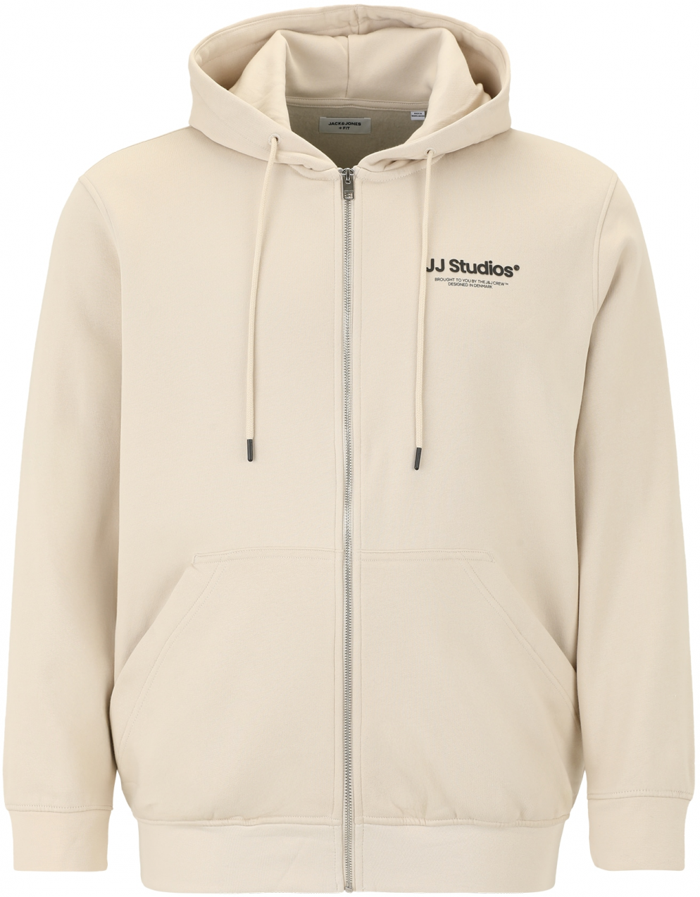 JACK & JONES Tepláková bunda 'JJESOHO'  kamenná / čierna
