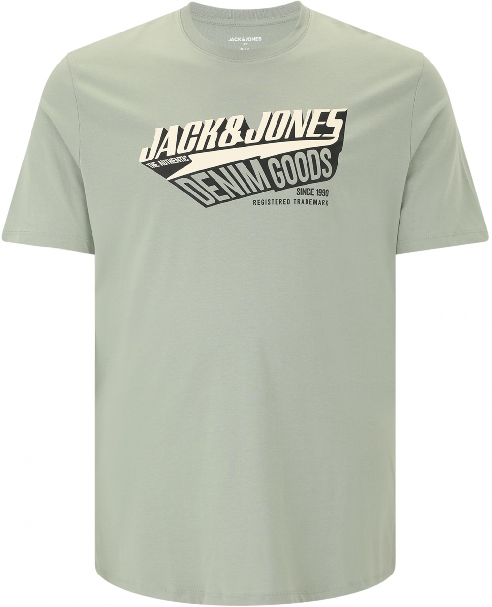 Jack & Jones Plus Tričko  zelená / čierna / biela