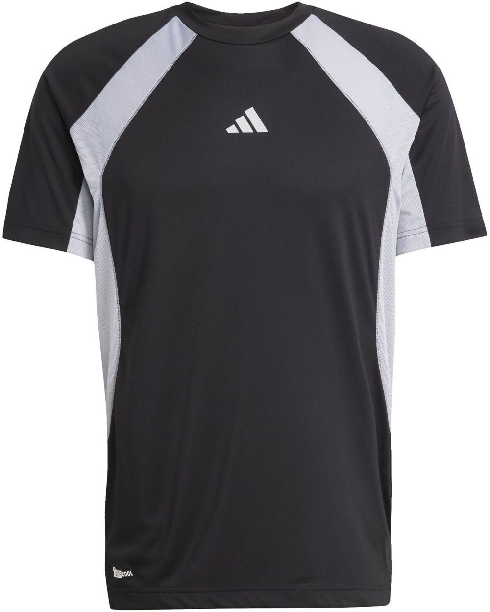 ADIDAS PERFORMANCE Funkčné tričko 'TECH APP'  svetlosivá / čierna
