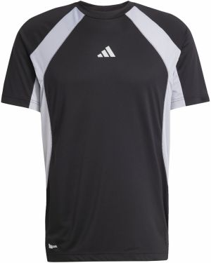 ADIDAS PERFORMANCE Funkčné tričko 'TECH APP'  svetlosivá / čierna