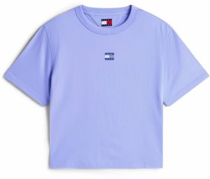Tommy Jeans Tričko  námornícka modrá / modrosivá / biela