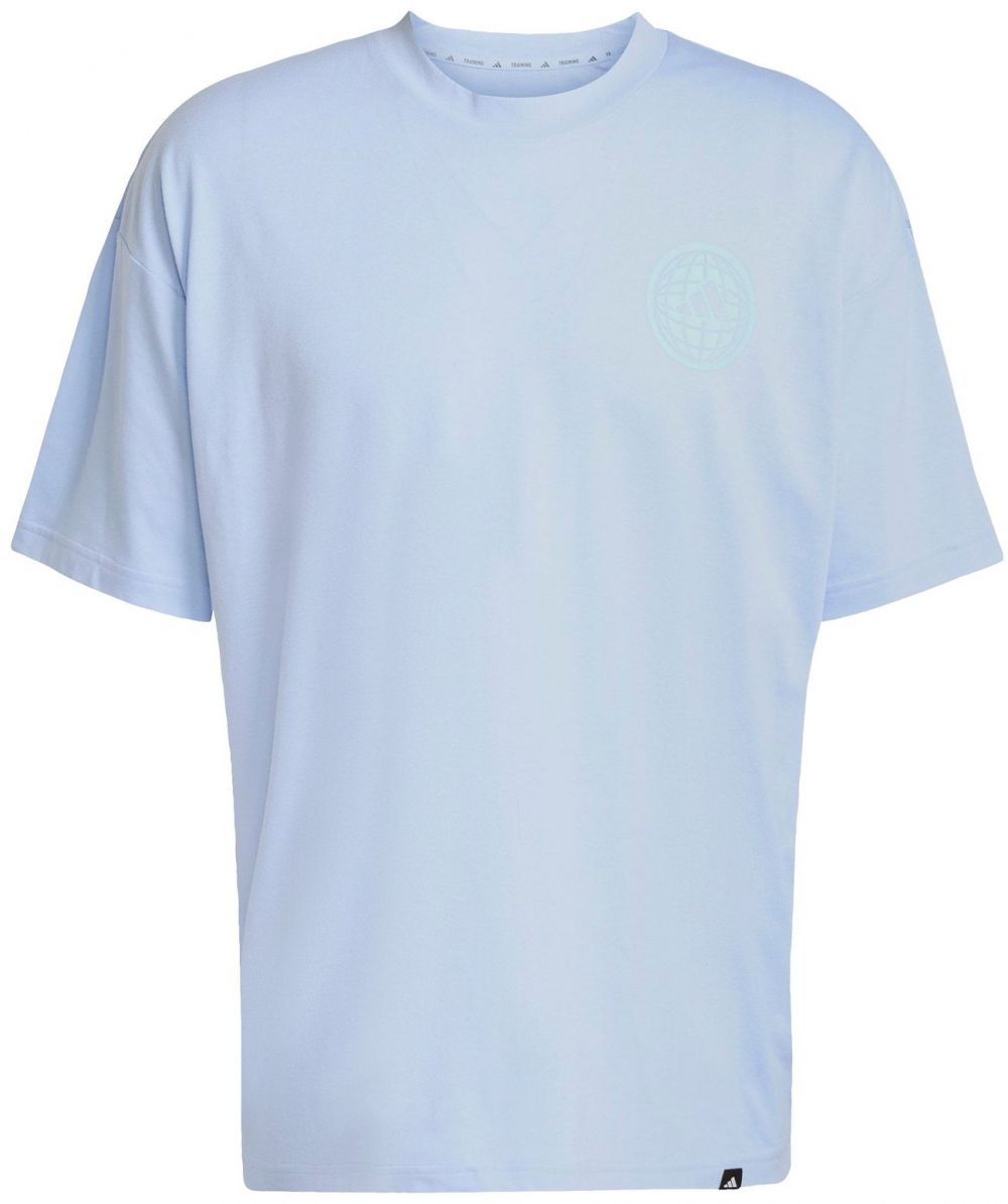 ADIDAS PERFORMANCE Funkčné tričko 'GFX GLOB Q3'  vodová / svetlomodrá