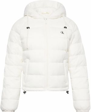 Calvin Klein Jeans Prechodná bunda  čierna / biela