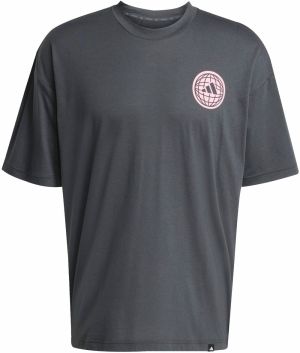 ADIDAS PERFORMANCE Funkčné tričko 'GFX GLOB Q3'  ružová / čierna