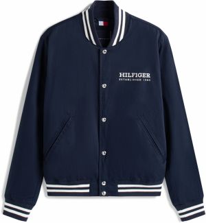 TOMMY HILFIGER Prechodná bunda  námornícka modrá / biela