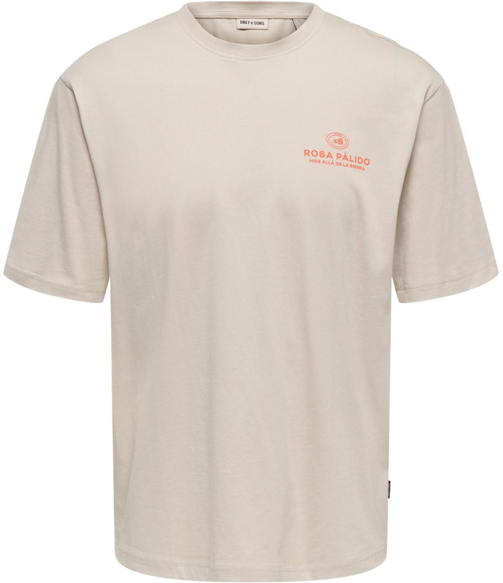 Only & Sons Tričko 'ONSFRANK'  striebornosivá / zelená / oranžová / červená