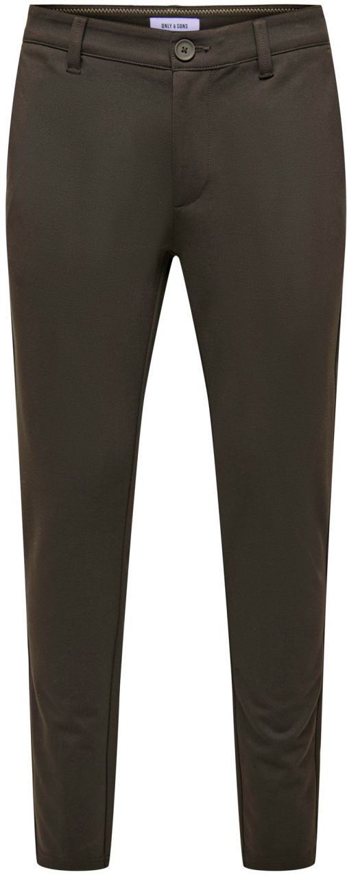 Only & Sons Chino nohavice 'ONSMARK'  tmavohnedá