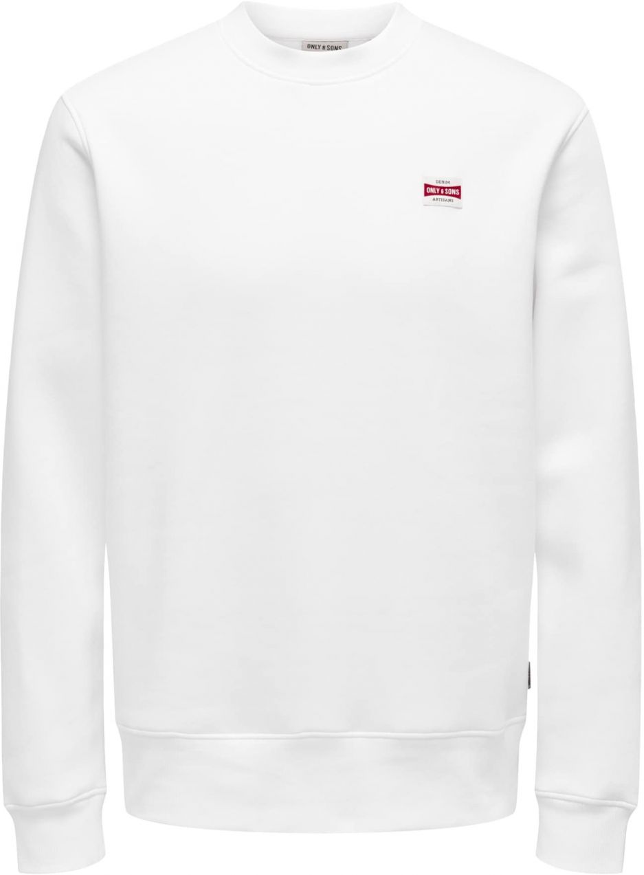 Only & Sons Mikina 'ONSDAWSON'  biela