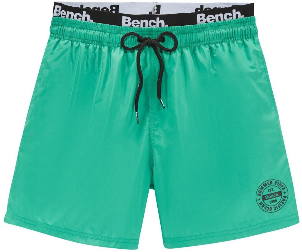 BENCH Plavecké šortky  tyrkysová / čierna