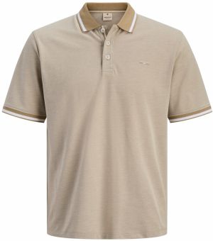 Jack & Jones Premium Tričko 'JPRBLUALVES'  kaki / biela