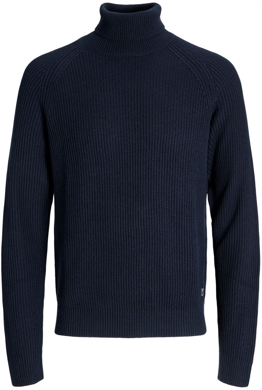 JACK & JONES Sveter 'JJPANNEL'  tmavomodrá