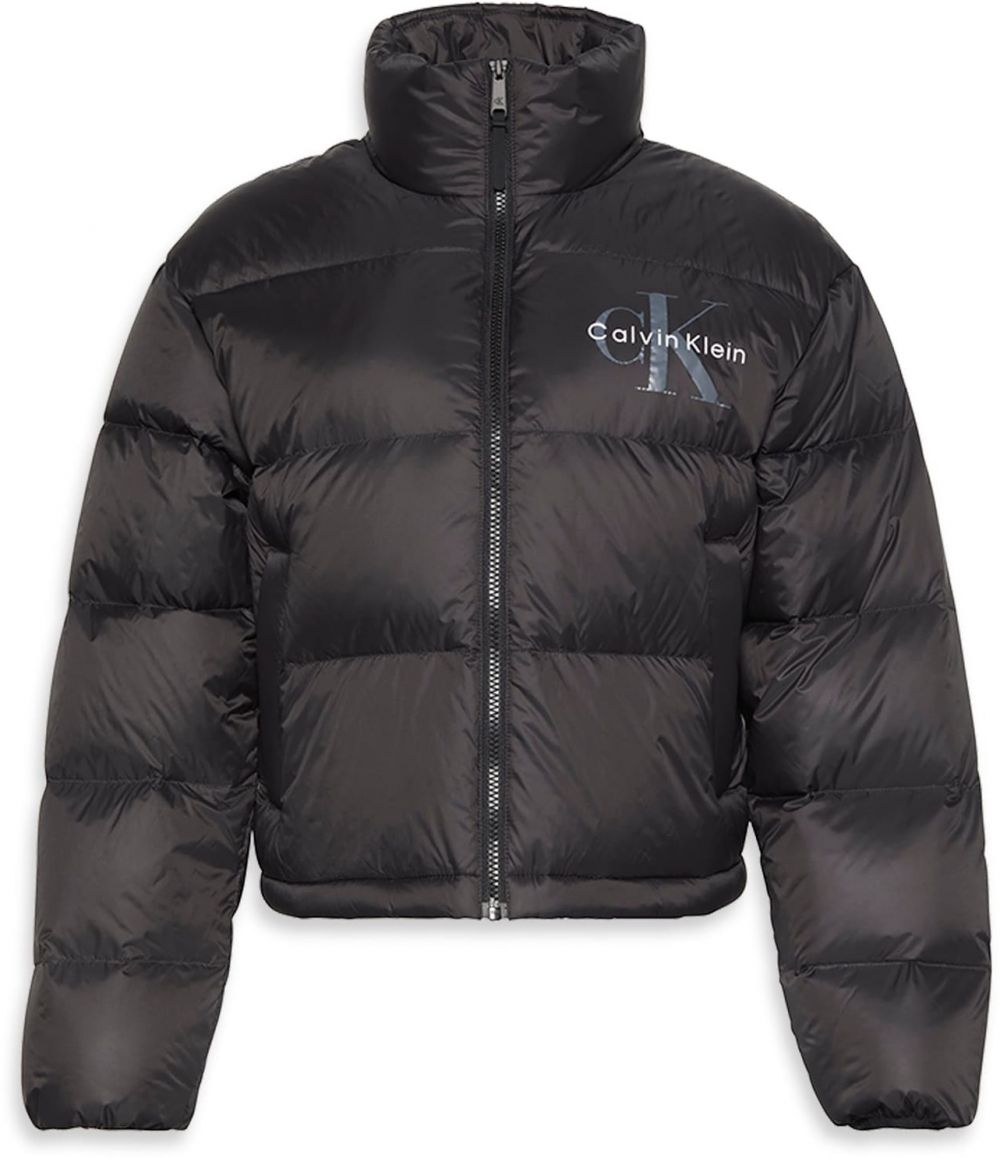 Calvin Klein Jeans Prechodná bunda  čadičová / čierna / biela