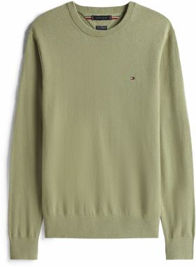 TOMMY HILFIGER Sveter  pastelovo zelená
