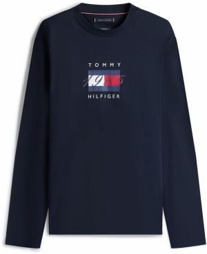 TOMMY HILFIGER Tričko  námornícka modrá / červená / biela