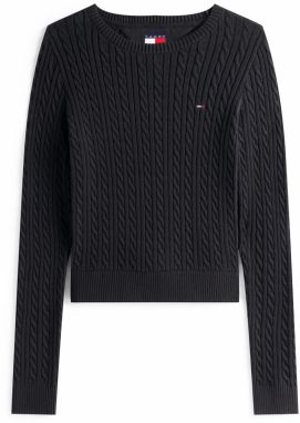 Tommy Jeans Sveter 'ESSENTIAL'  čierna