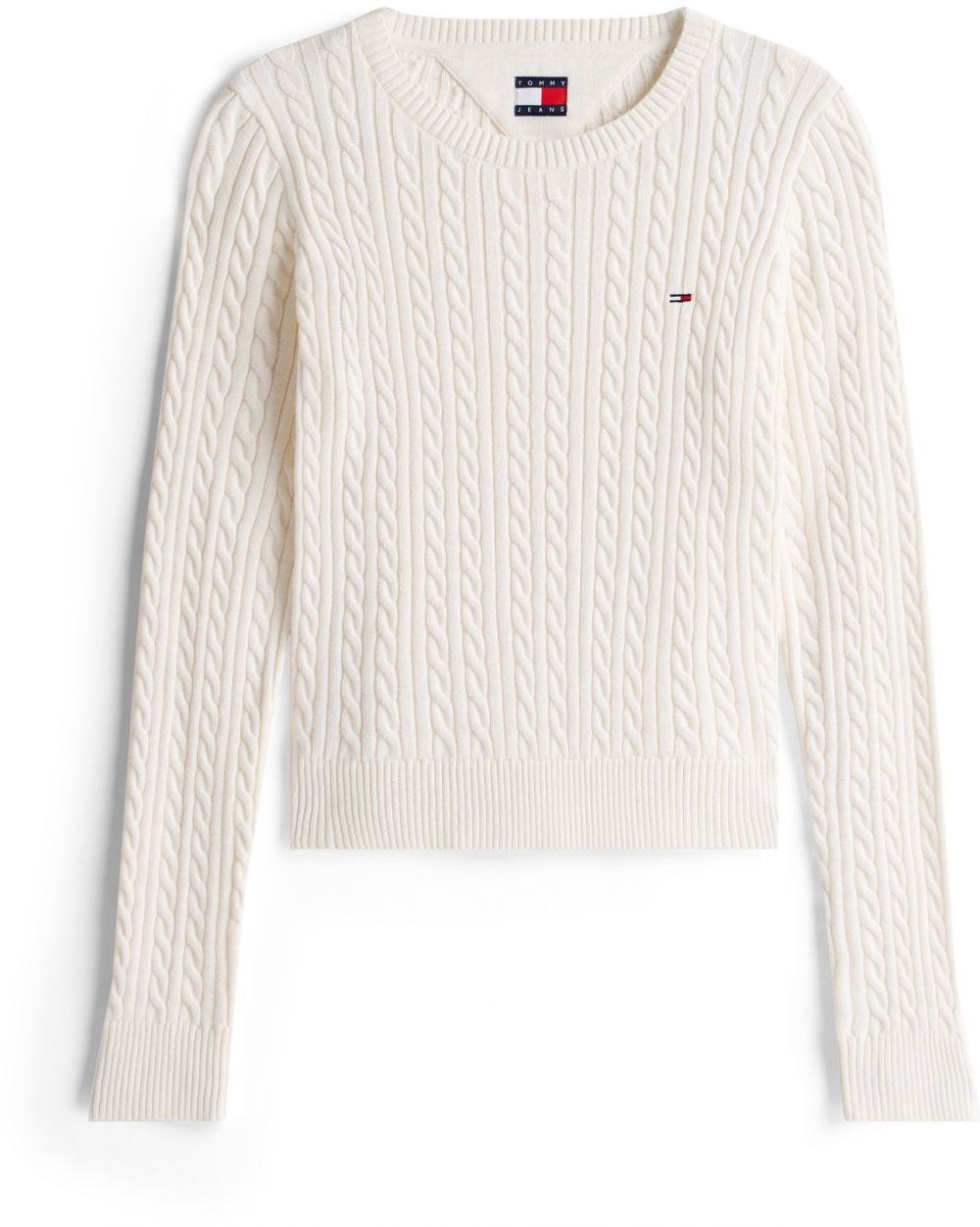 Tommy Jeans Sveter 'ESSENTIAL'  biela