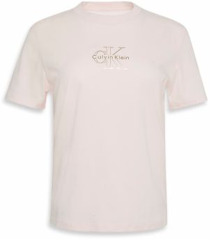 Calvin Klein Jeans Tričko 'CLASSIC'  zlatá / pastelovo ružová