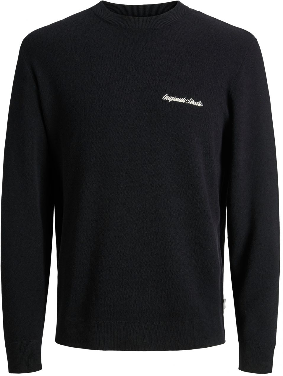 JACK & JONES Sveter 'JORNORREBRO'  čierna / biela