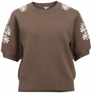 OBJECT Sveter 'OBJRashia'  čokoládová / biela