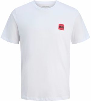JACK & JONES Tričko 'JJBrandy'  svetločervená / čierna / biela