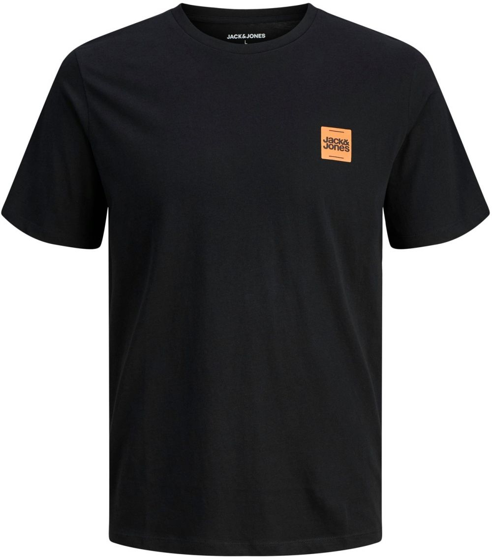 JACK & JONES Tričko 'JJBrandy'  svetlooranžová / čierna