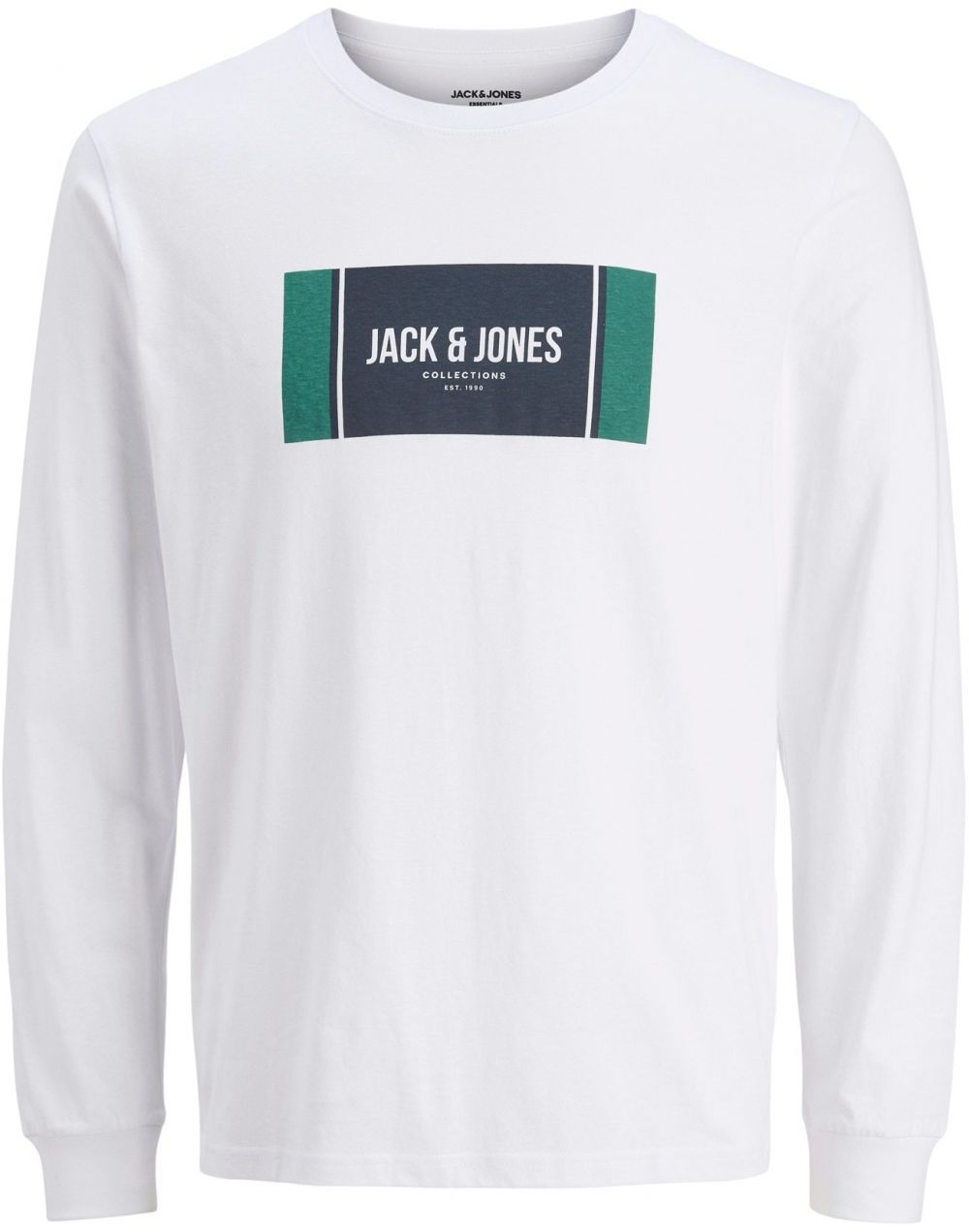 JACK & JONES Tričko 'JJHAYATO'  námornícka modrá / tyrkysová / biela