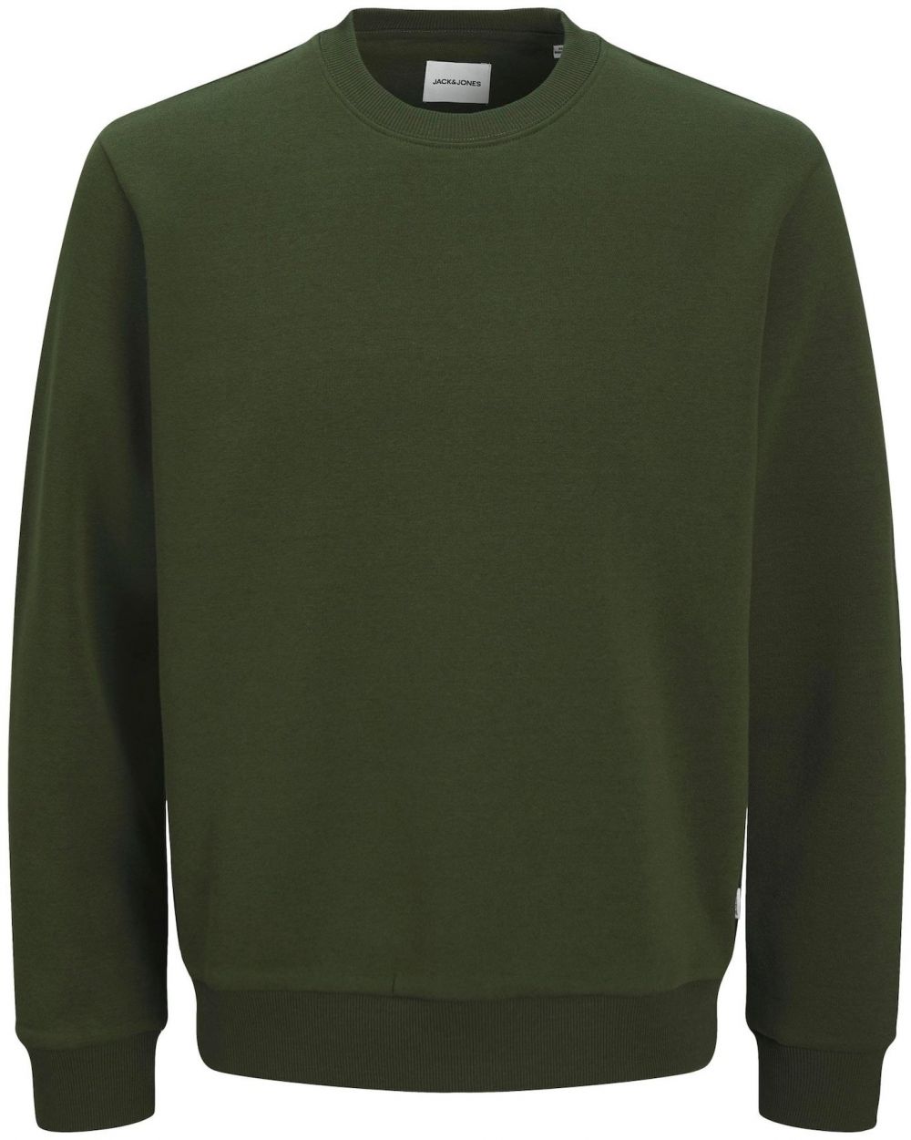 Jack & Jones Plus Mikina 'JJEBradley'  zelená