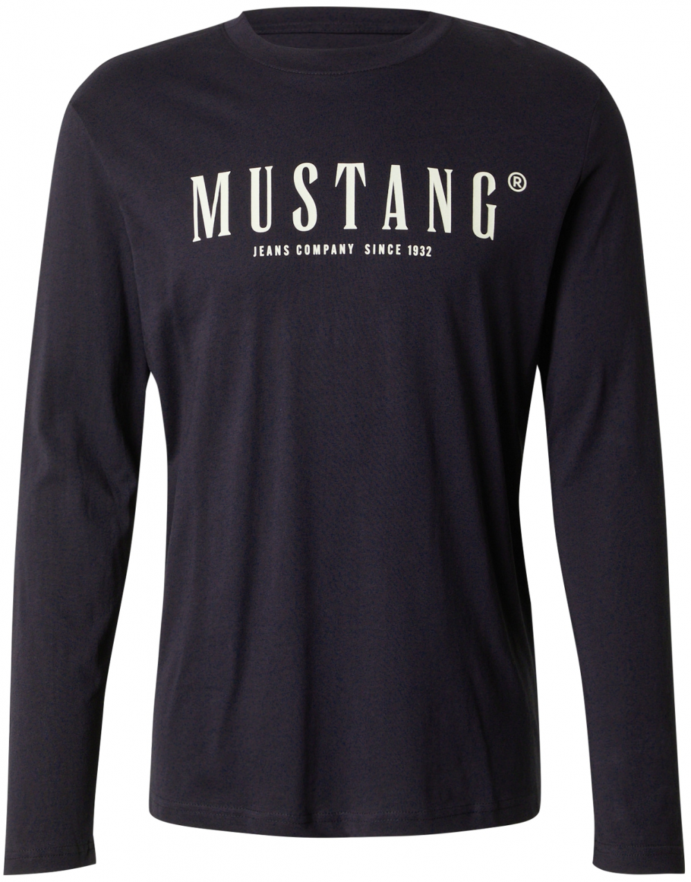 MUSTANG Tričko 'Asheville'  čierna / biela