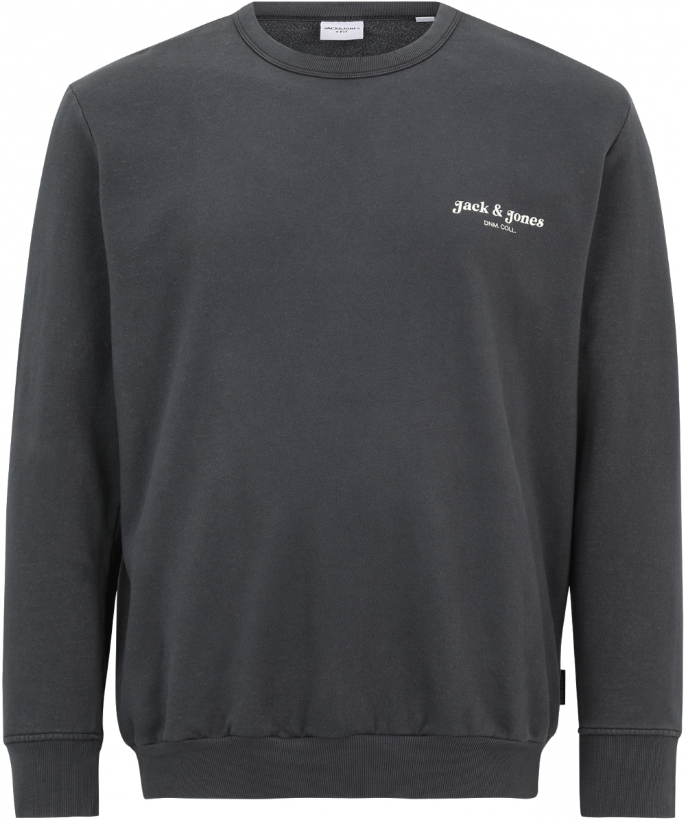 JACK & JONES Mikina 'JJEDOVER'  čierna / biela