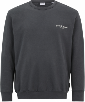 JACK & JONES Mikina 'JJEDOVER'  čierna / biela