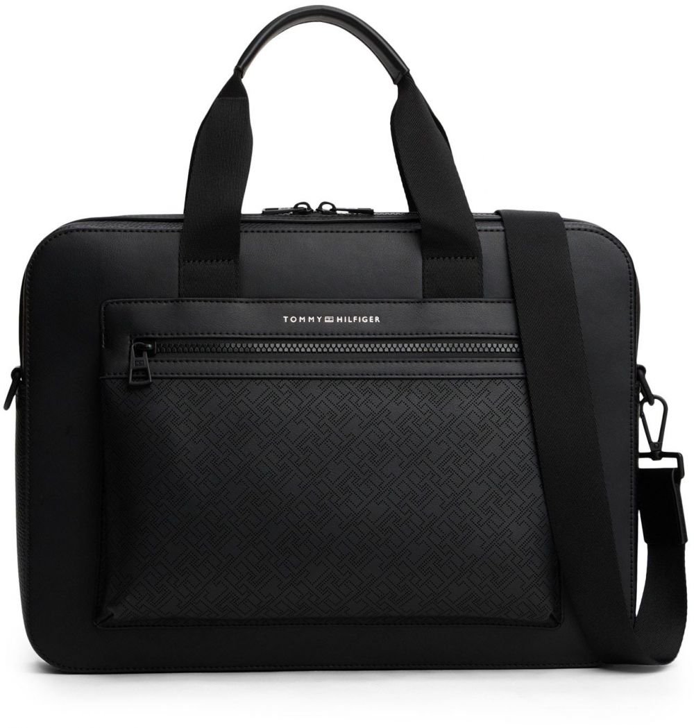 TOMMY HILFIGER Taška na notebook  čierna