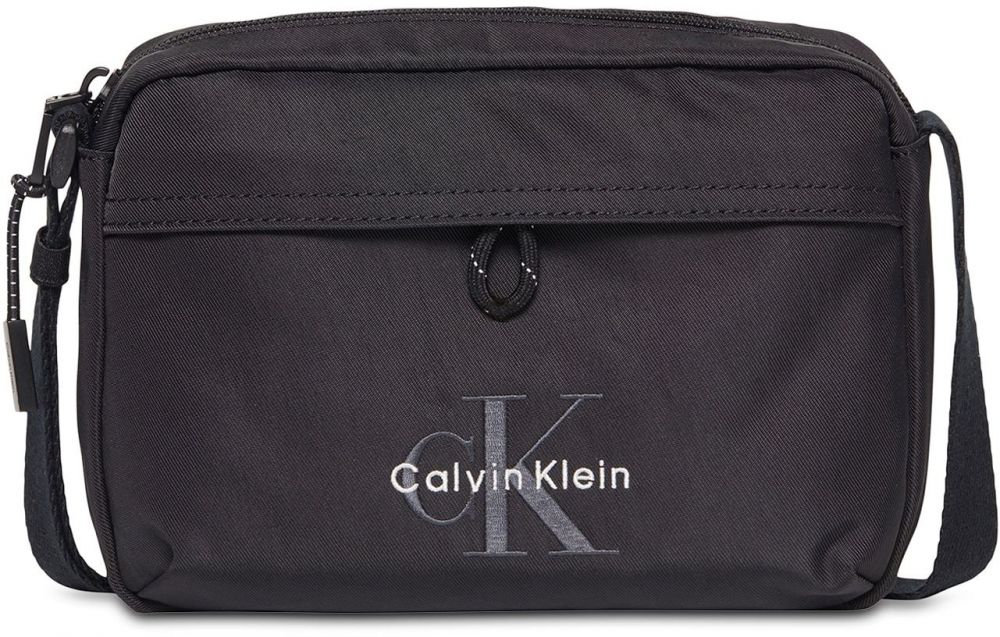 Calvin Klein Taška cez rameno  sivá / čierna / biela