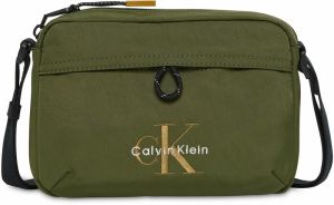 Calvin Klein Taška cez rameno  kaki / olivová / biela