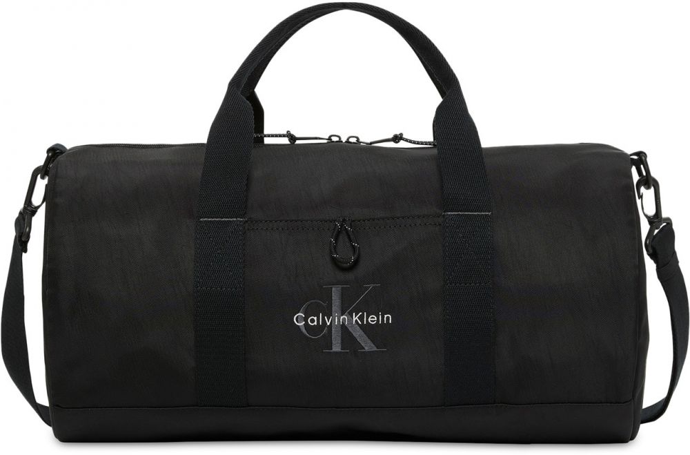 Calvin Klein Cestovná taška  tmavosivá / čierna