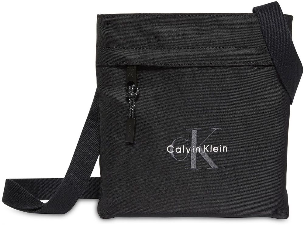 Calvin Klein Taška cez rameno  tmavosivá / čierna / biela