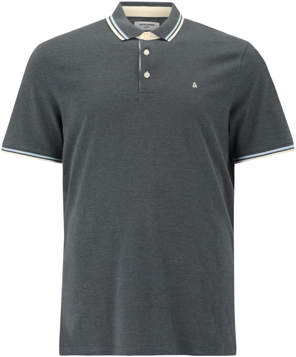 Jack & Jones Plus Tričko 'JJEPAULOS'  piesková / modrosivá / svetlomodrá