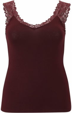Vero Moda Curve Top 'VMCROSA'  vínovo červená