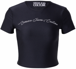 Versace Jeans Couture Tričko  čierna / priehľadná